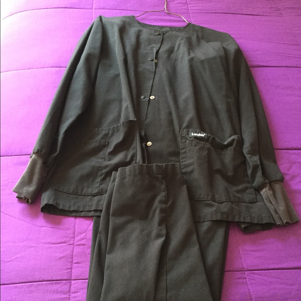 Uniform pants and jacket.